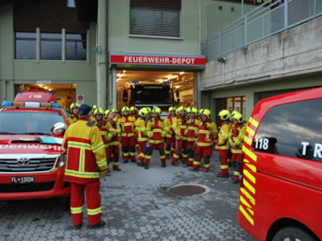 Gemeinschaftsübung Feuerwehr in Gaflei